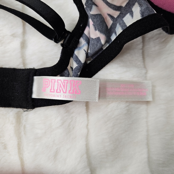 VS PINK Tie Dye Logo Wear Everywhere Push-Up Bra, size 32C - Picture 6 of 8